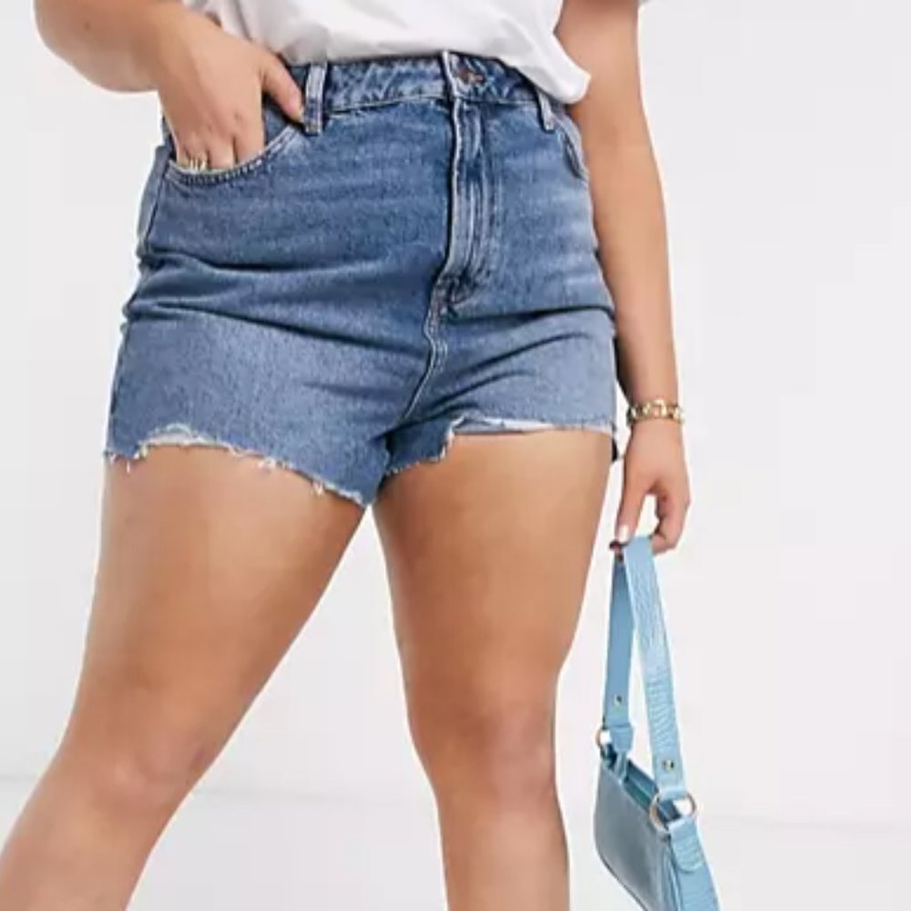 plus size denim shorts